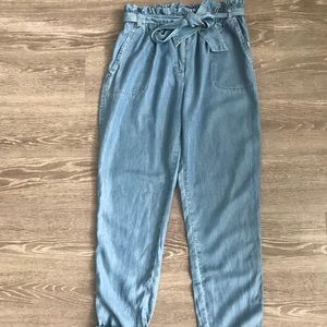 abercrombie paper bag waist jeans
